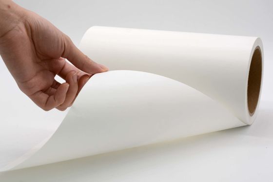 2Mil Polyester Label Material Mattte White Permanent Adhesive With Glassine