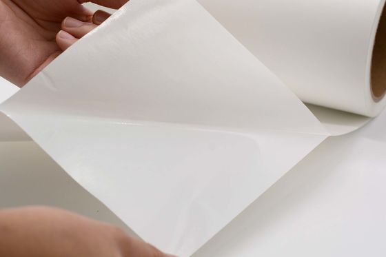 2Mil Polyester Label Material Mattte White Permanent Adhesive With Glassine