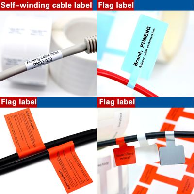 Custom Waterproof Cable Labels - Industrial Grade Strong Adhesive